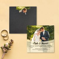 Gelin Damat Resimli Nikah Davetiyesi
